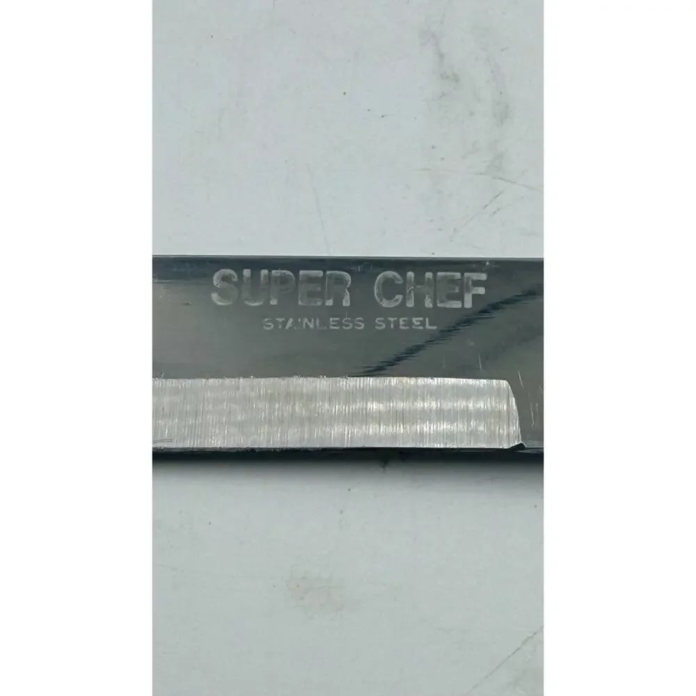Super-Chef Everbrite S.STEEL carving knife 13'' Japan Wood Handle